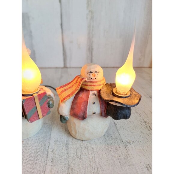 Crazy Mountain Snowman light up Xmas figure decor set - Picture 3 of 9